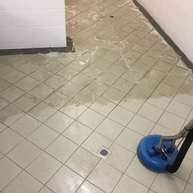 tile cleaning job