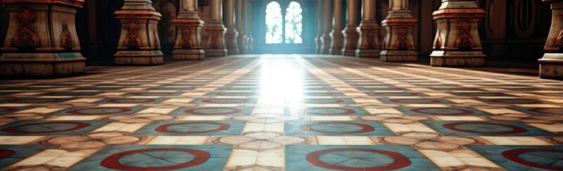 tiled floor large